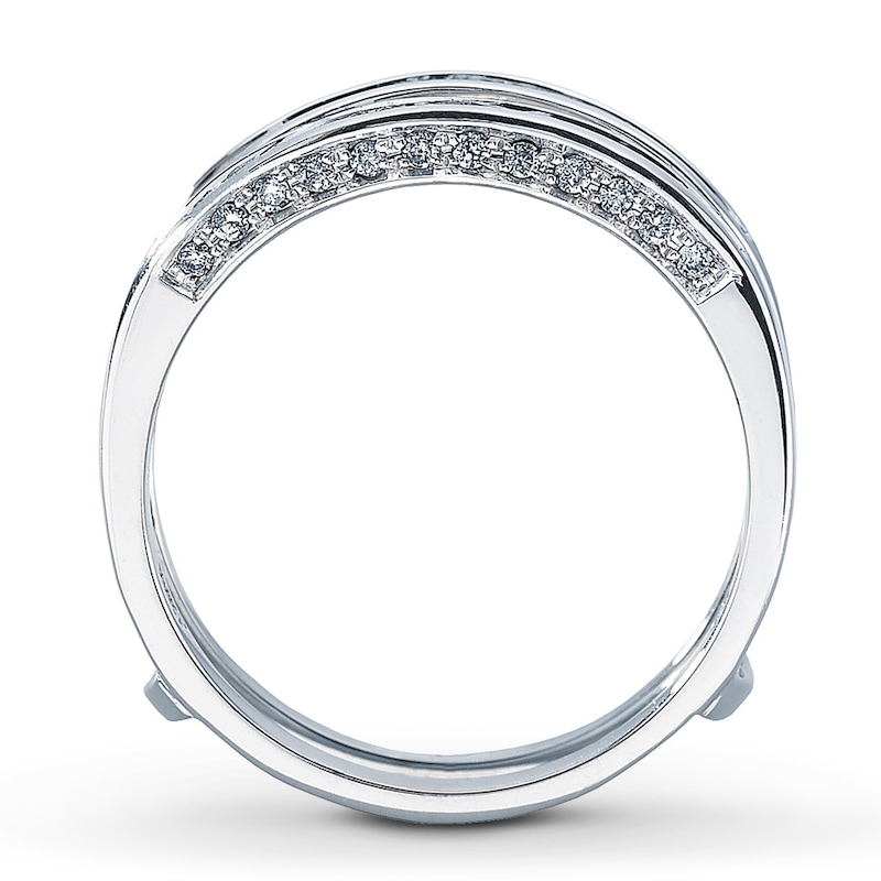 Enhancer 3/4 ct tw Diamonds White Gold Plated