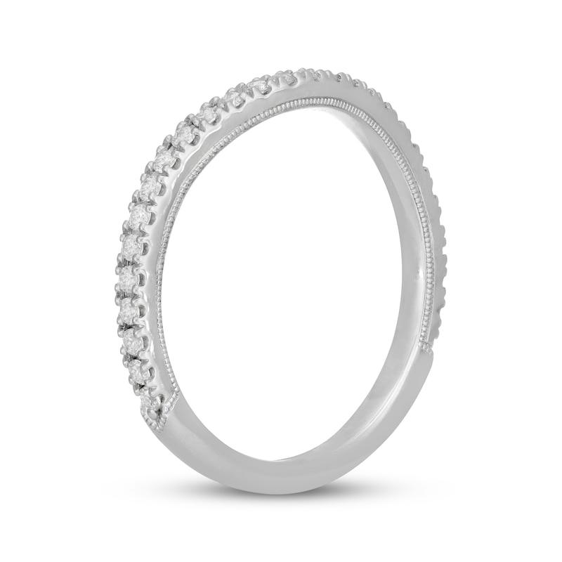 Neil Lane Round Diamond Wedding Band 1/3 ct tw White Gold Plated