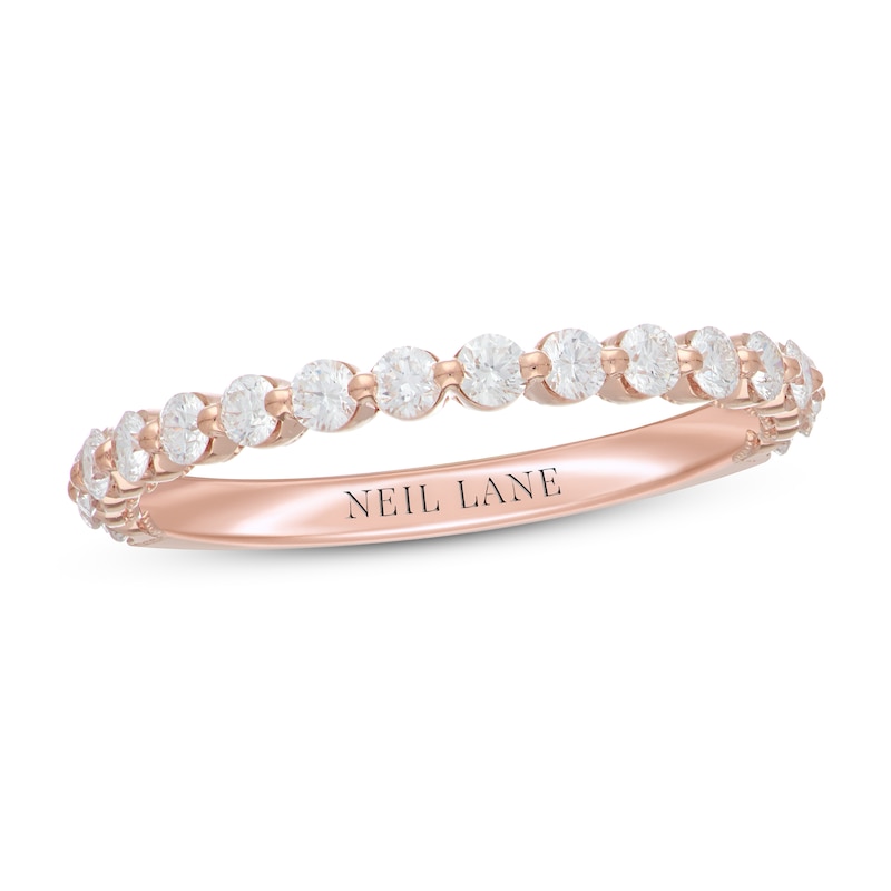 Neil Lane Premiere Diamond Band 1/2 ct tw Round Rose Gold Plated
