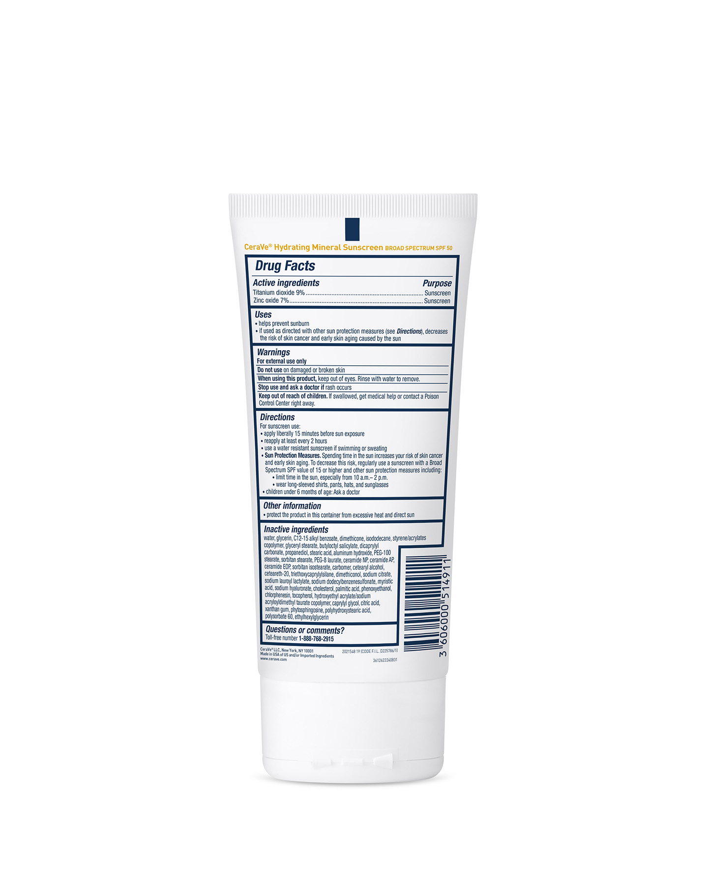 Hydrating Mineral Sunscreen SPF 50 Body Lotion
