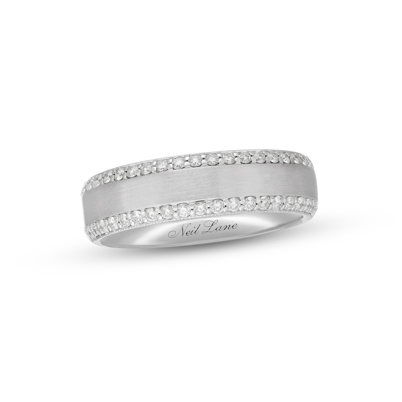 Neil Lane Men's Diamond Wedding Band 1/2 ct tw White Gold Plated