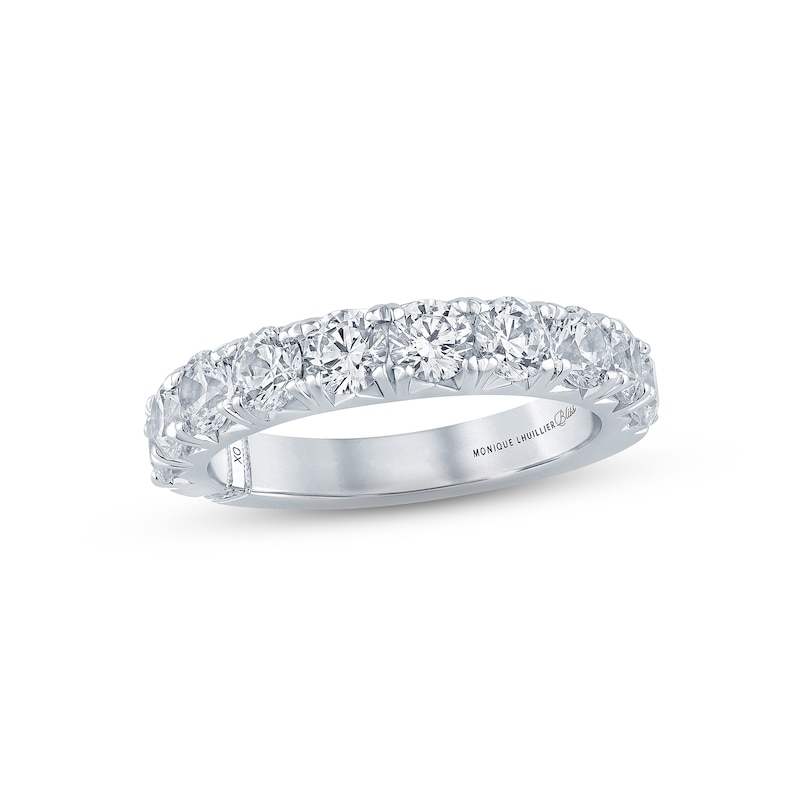 Monique Lhuillier Bliss Diamond Anniversary Band 2 ct tw Round-cut White Gold Plated