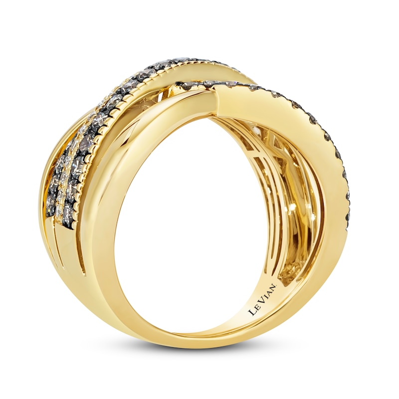 Le Vian Diamond Anniversary Ring 1 ct tw Honey Gold Plated