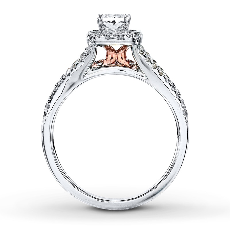 Diamond Ring 1-1/5 cts tw Two-Tone Gold Plated