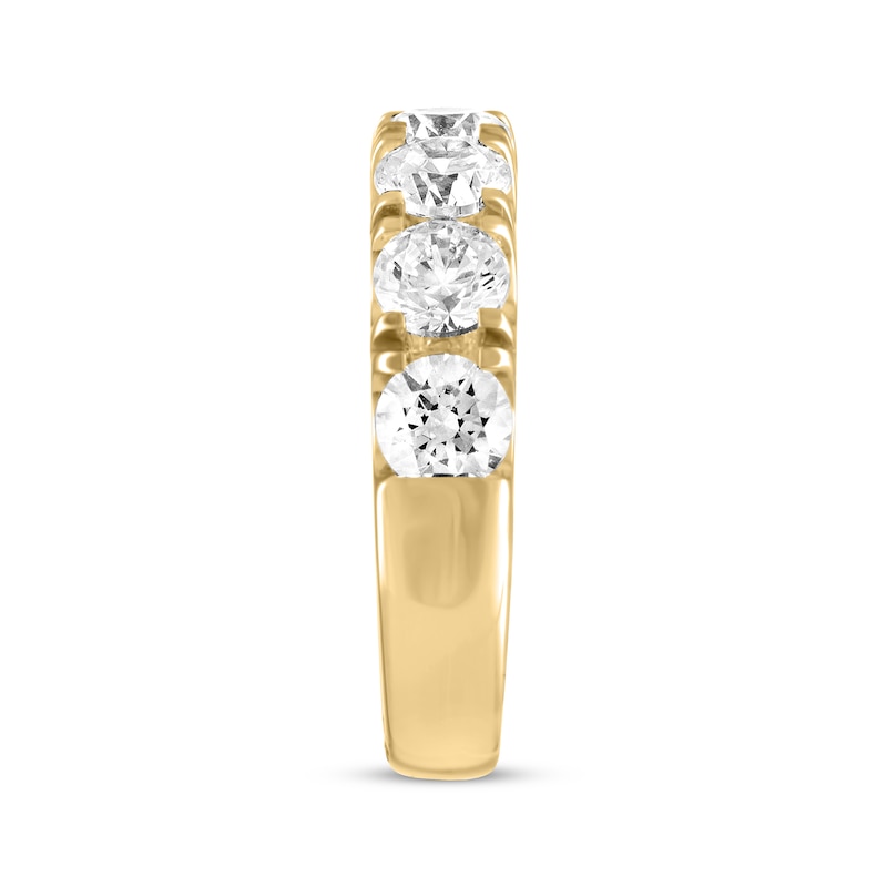 THE LEO Diamond Anniversary Ring 2 ct tw Round-cut Yellow Gold Plated