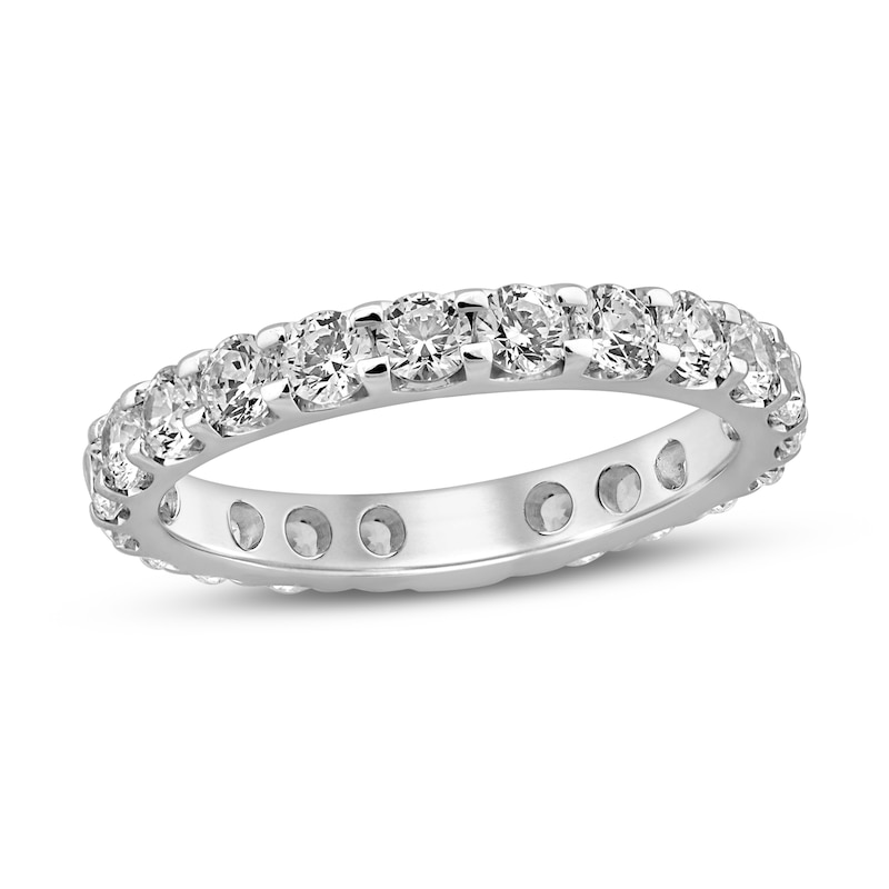 Diamond Sizeable Eternity Ring 2 ct tw Round-cut White Gold Plated