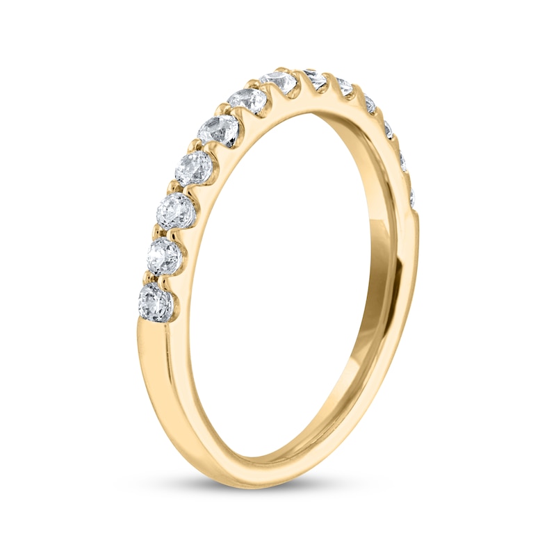 THE LEO Diamond Anniversary Ring 3/8 ct tw Round-cut Yellow Gold Plated