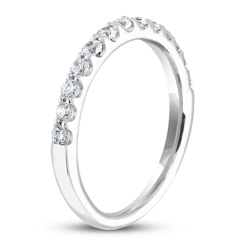 THE LEO Diamond Anniversary Ring 3/8 ct tw Round-cut White Gold Plated