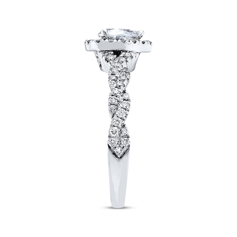 Neil Lane Engagement Ring 3/4 ct tw Diamonds White Gold Plated