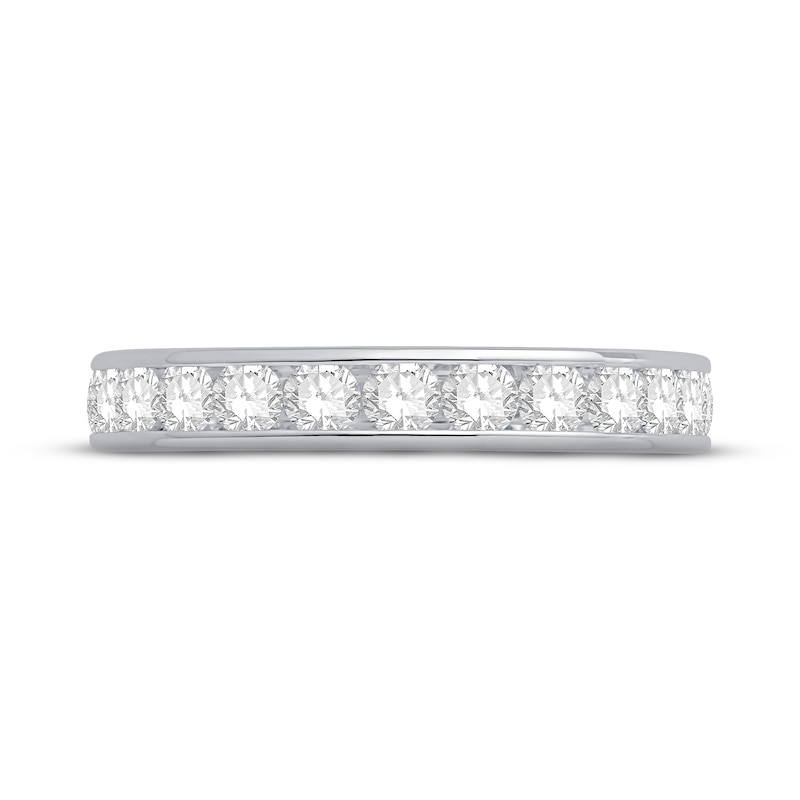 Diamond Eternity Ring 1-1/2 ct tw Round-cut White Gold Plated