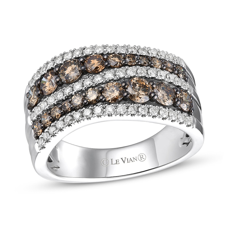 Le Vian Diamond Ring 1-3/8 ct tw Vanilla Gold Plated