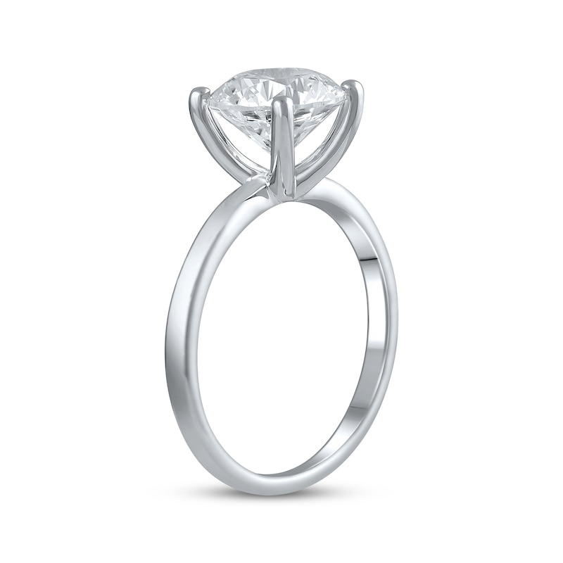 Lab-Created Diamonds by Solitaire Engagement Ring 2-1/2 ct tw White Gold Plated