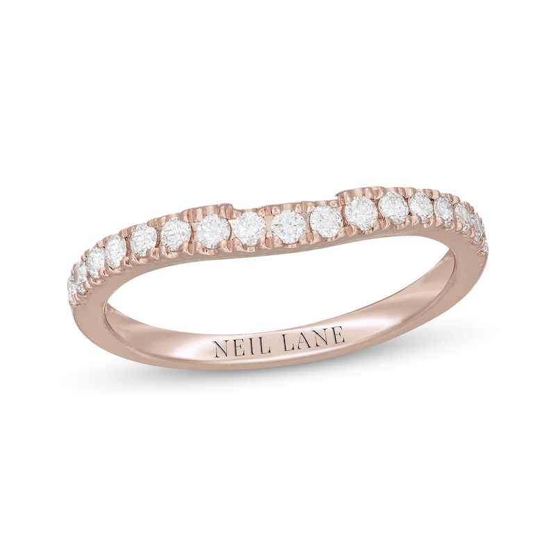 Neil Lane Diamond Wedding Band 1/3 ct tw Rose Gold Plated