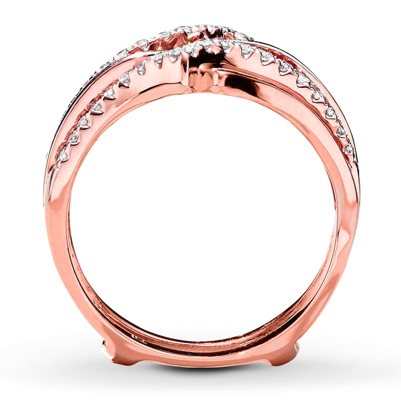 Diamond Ring 1/4 ct tw Rose Gold Plated