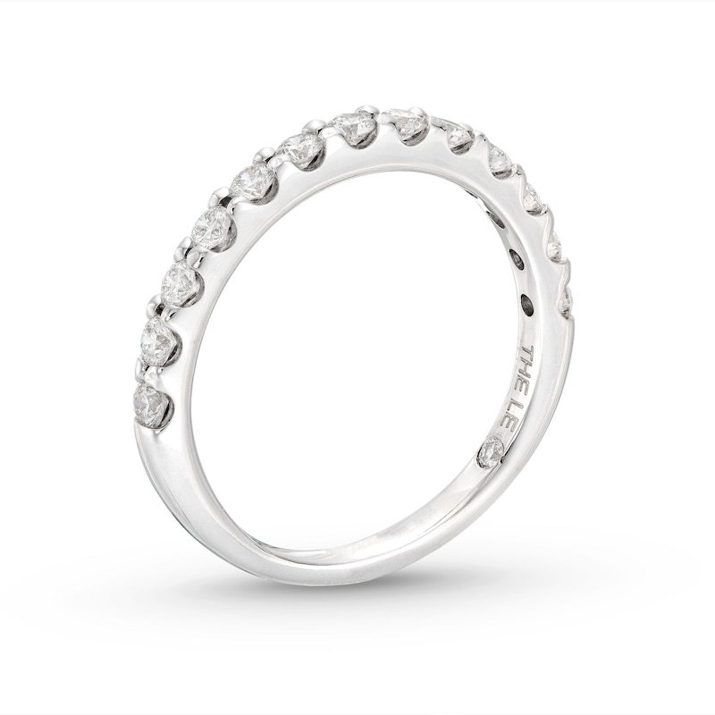 THE LEO Diamond Anniversary Ring 3/8 ct tw Round-cut White Gold Plated