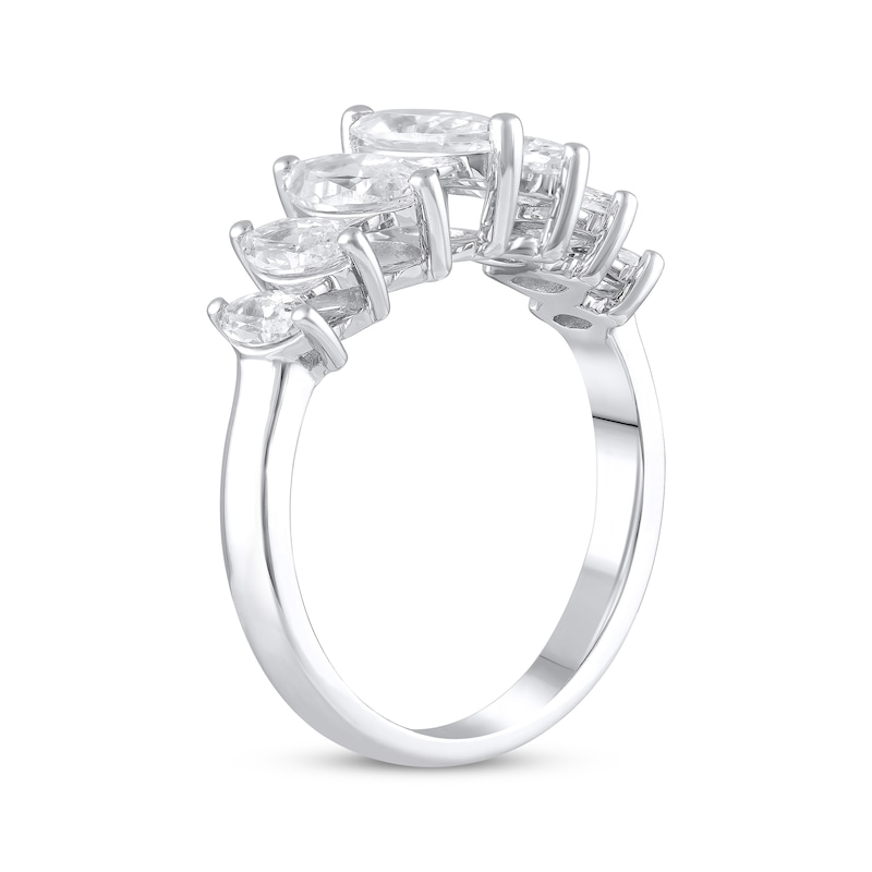 Lab-Created Diamonds by Marquise-Cut Anniversary Band 2 ct tw White Gold Plated