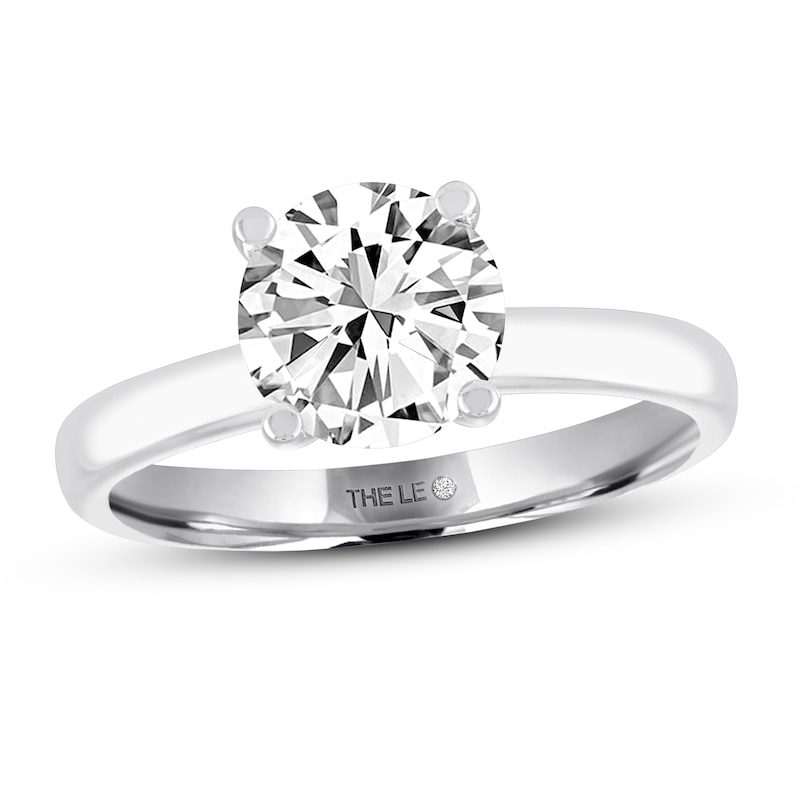 THE LEO Artisan Diamond Ring 2 ct tw Round-cut White Gold Plated