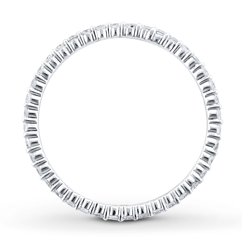 Diamond Eternity Ring 1/2 ct tw Round-cut White Gold Plated