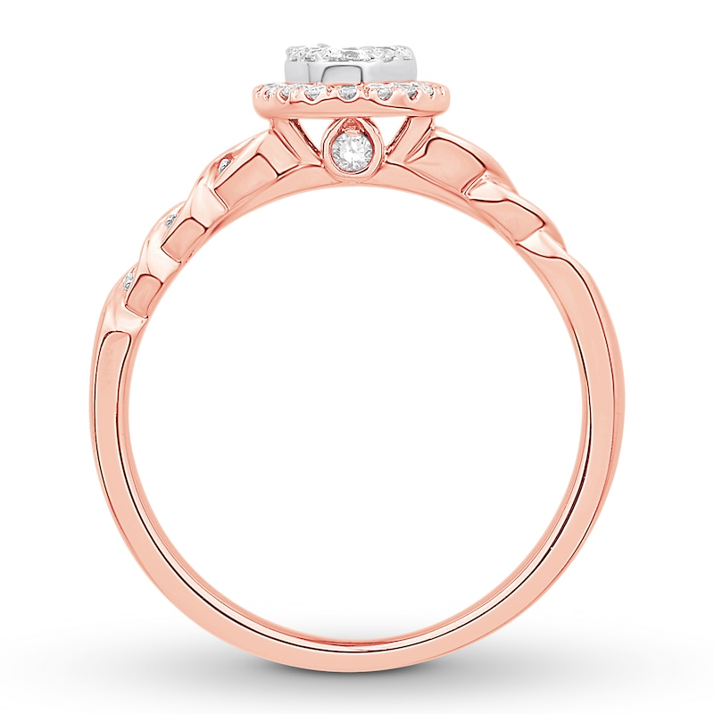 Diamond Fashion Ring 1/2 Carat tw Two-Tone Gold Plated