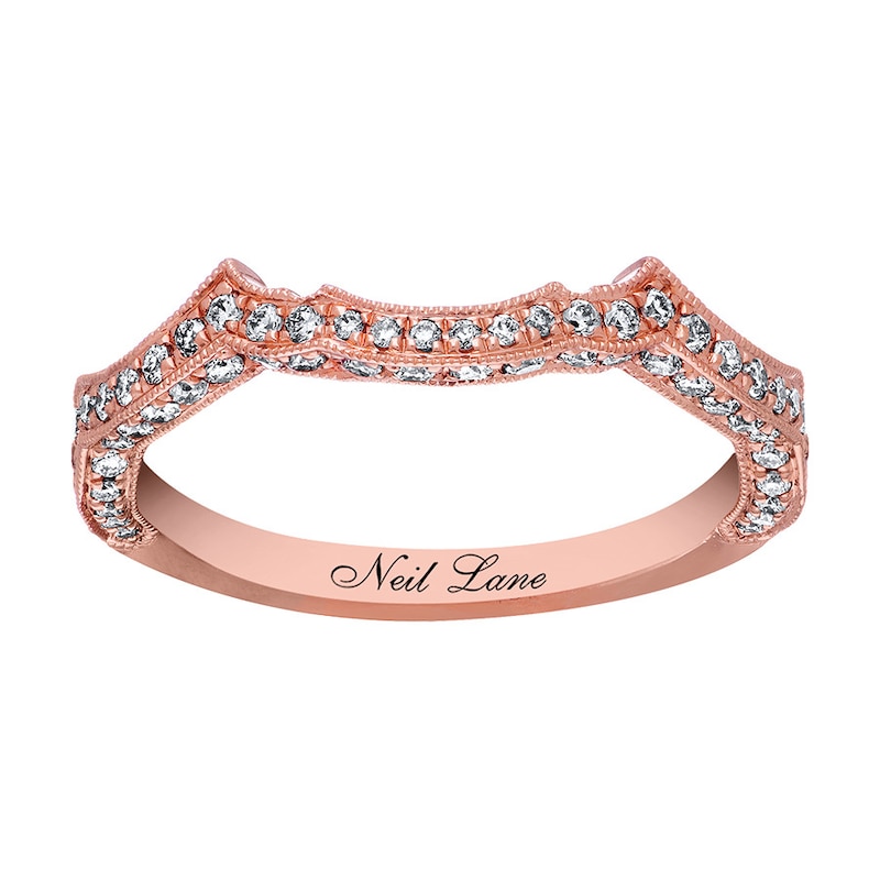 Neil Lane Diamond Band 3/8 ct tw Round-cut Rose Gold Plated