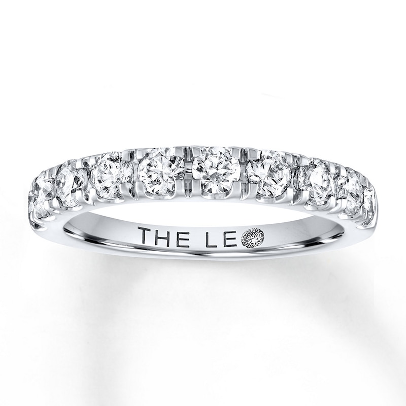 THE LEO Diamond Anniversary Ring 1 ct tw Round-cut White Gold Plated