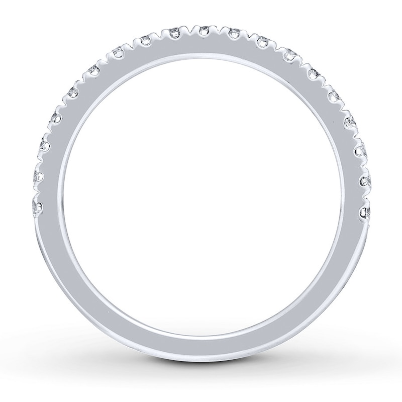 Neil Lane Round Diamond Wedding Band 3/8 ct tw White Gold Plated