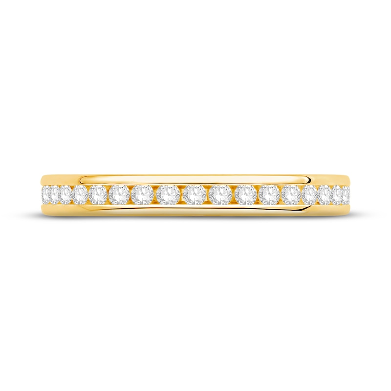 Diamond Eternity Ring 1/2 ct tw Round-cut Yellow Gold Plated