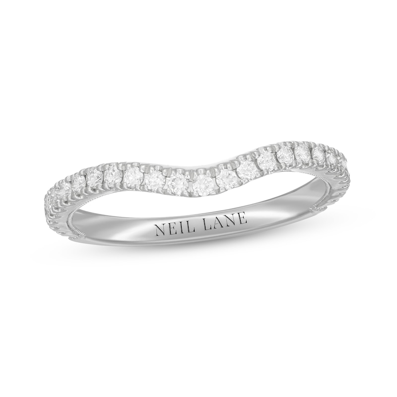 Neil Lane Diamond Wedding Band 1/3 ct tw Round-cut White Gold Plated