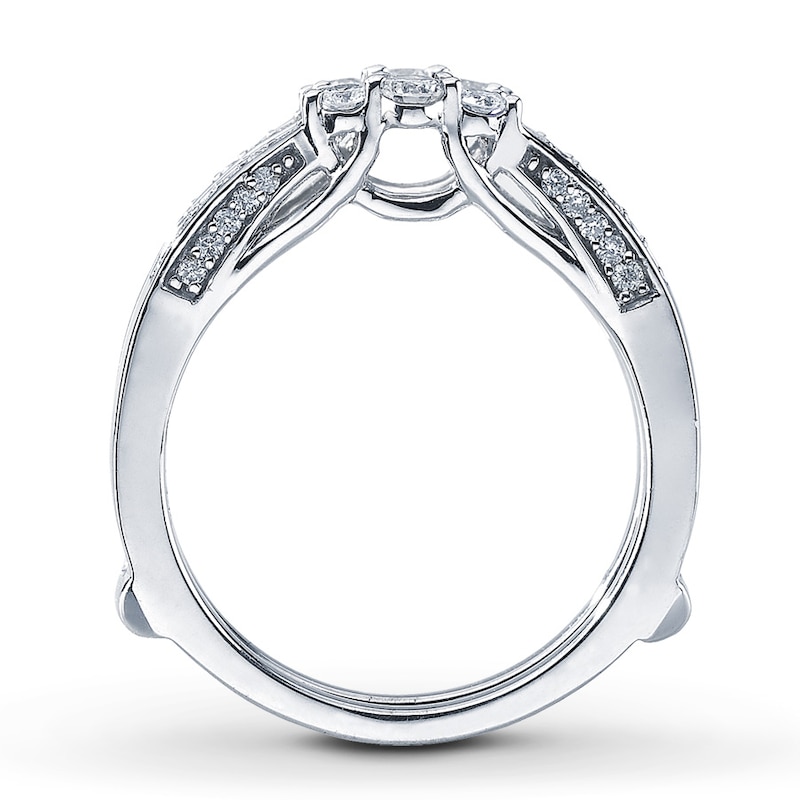 Enhancer 1/2 ct tw Diamonds White Gold Plated