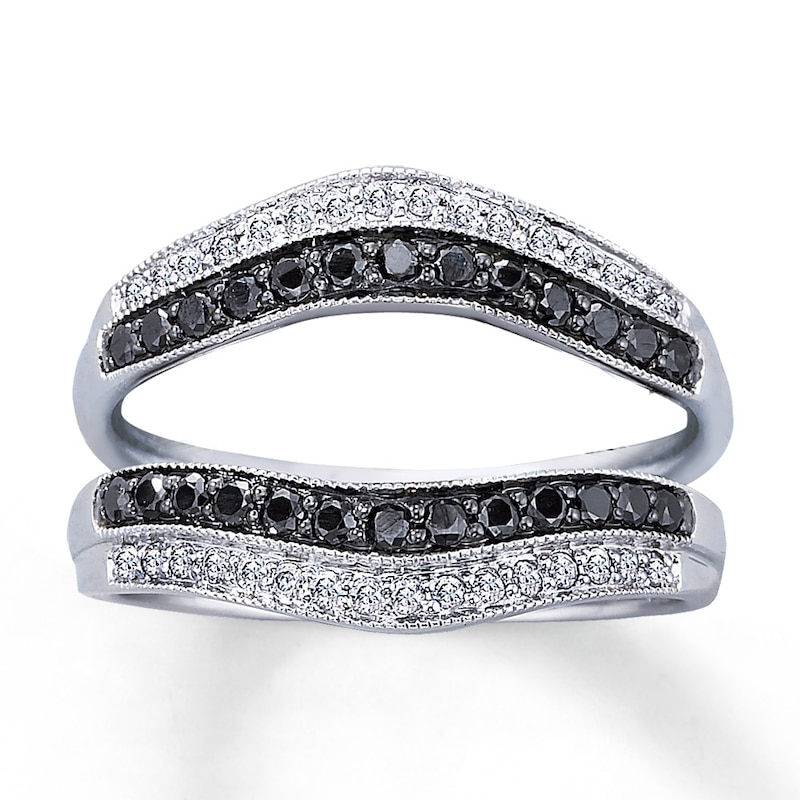 Ring 1/2 ct tw Diamonds White Gold Plated