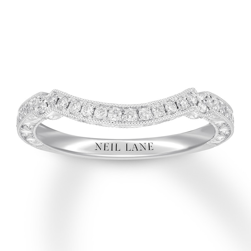 Neil Lane Diamond Wedding Band 1/4 ct tw White Gold Plated