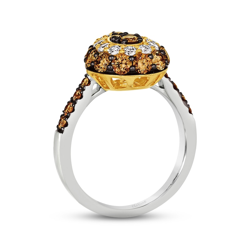Le Vian Diamond Ring 1-3/4 ct tw Two-Tone Gold Plated