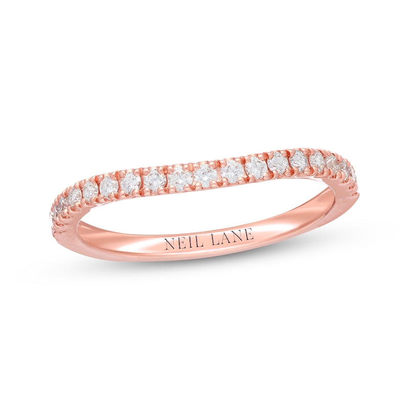 Neil Lane Diamond Wedding Band 1/4 ct tw Rose Gold Plated