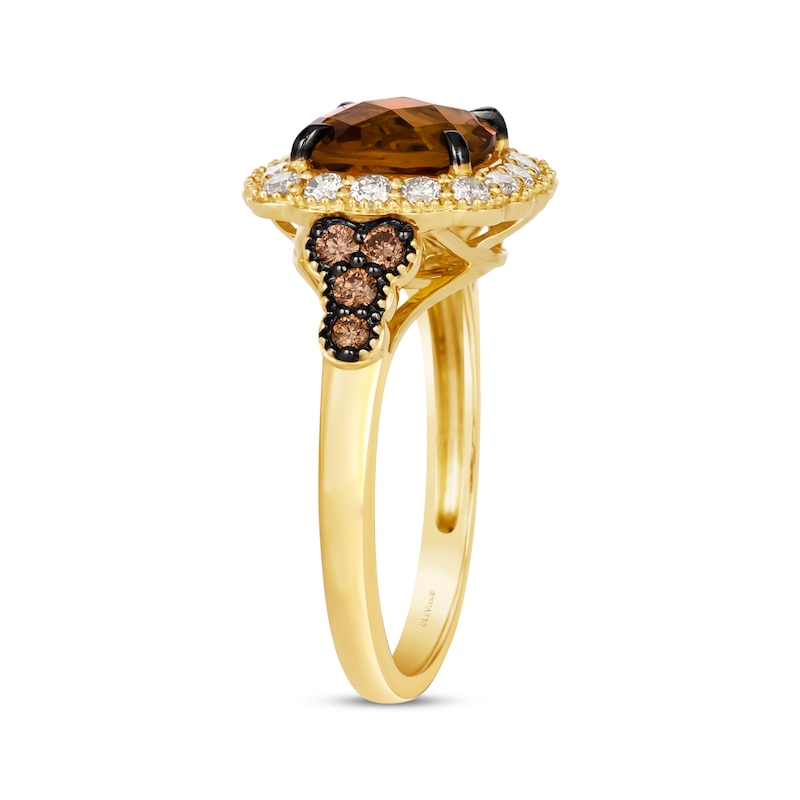 Le Vian Citrine Ring 5/8 ct tw Diamonds Honey Gold Plated