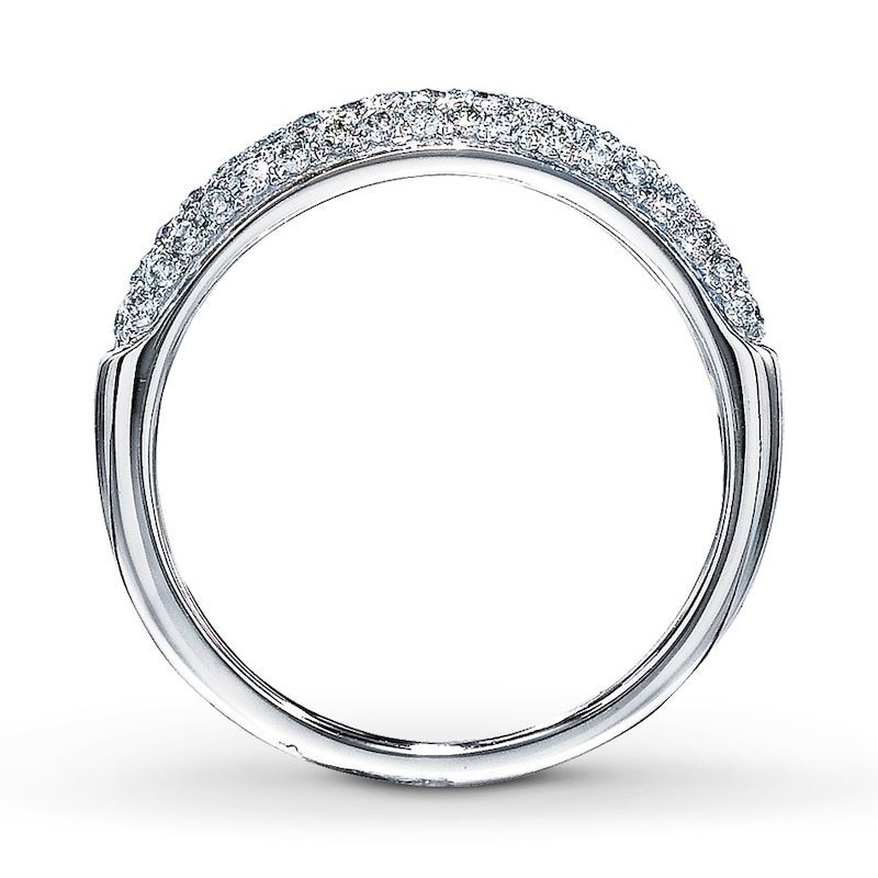 Band 3/8 ct tw Diamonds White Gold Plated