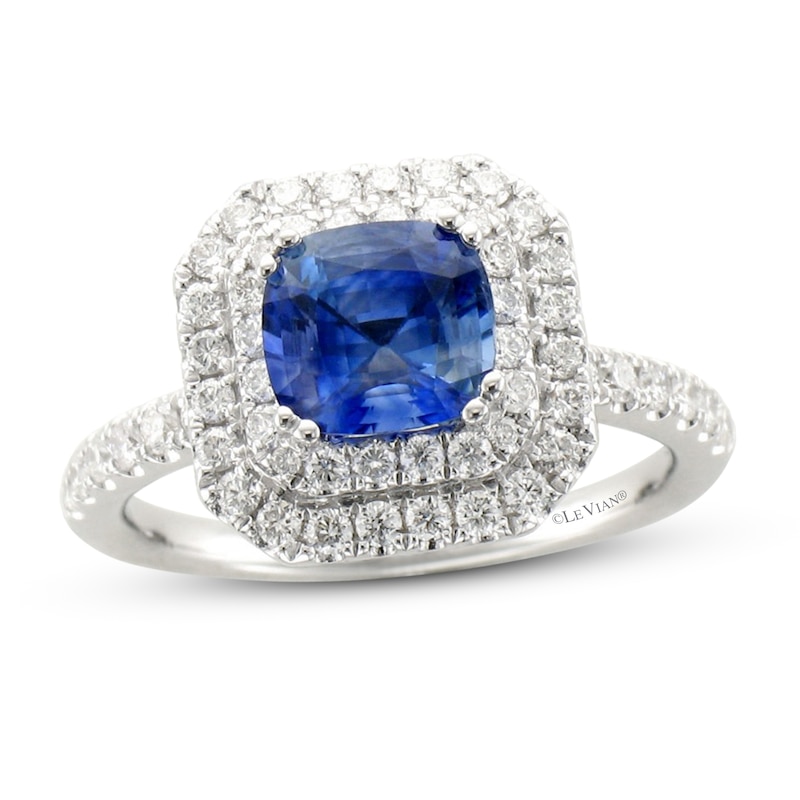 Le Vian Couture Sapphire Ring 3/4 ct tw Diamonds Vanilla Gold Plated