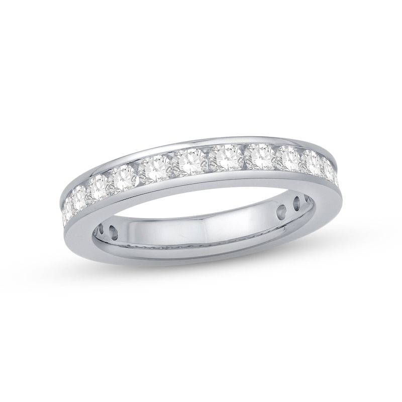 Diamond Eternity Ring 1-1/2 ct tw Round-cut White Gold Plated
