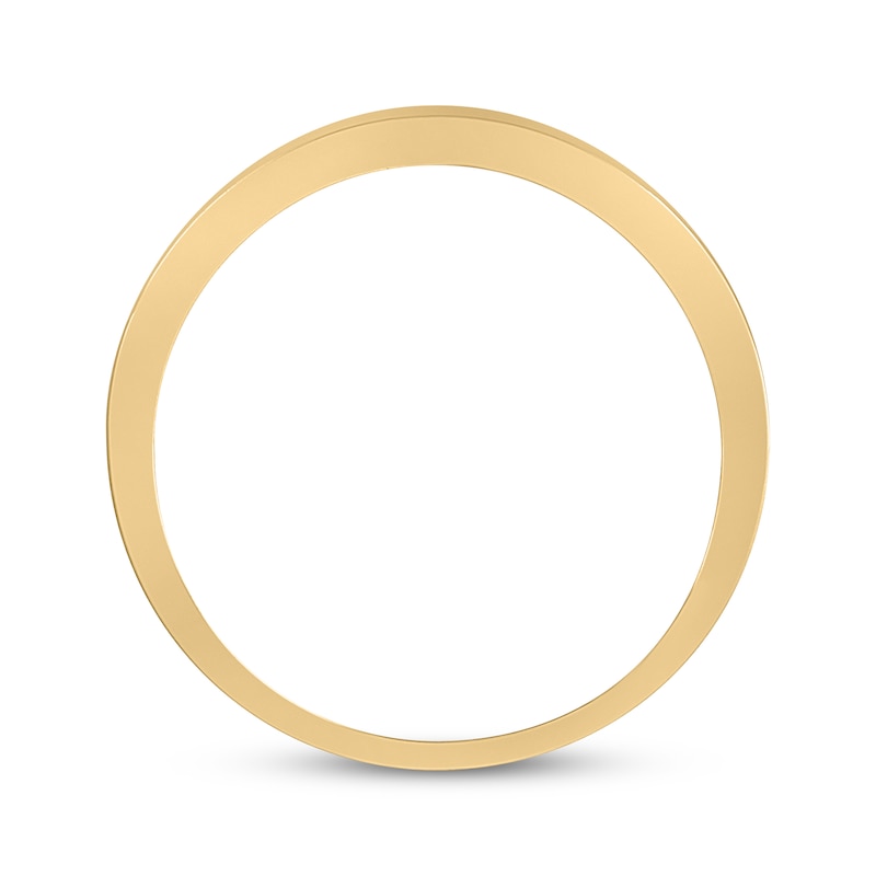 Men’s Baguette-Cut Diamond Wedding Band 1/2 ct tw Yellow Gold Plated