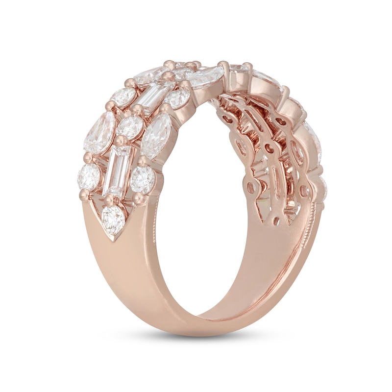 Neil Lane Premiere Diamond Anniversary Ring 2 ct tw Rose Gold Plated