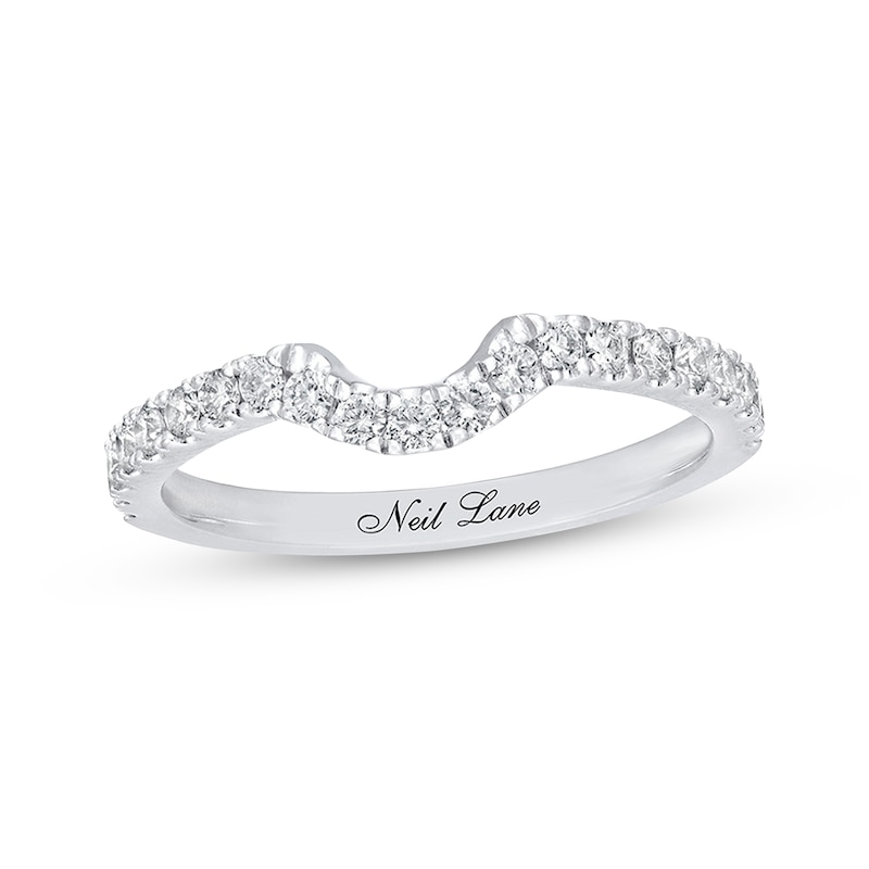 Neil Lane Wedding Band 3/8 ct tw Round-cut Diamonds White Gold Plated - Size 11.25