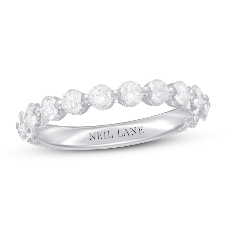 Neil Lane Premiere Diamond Anniversary Ring 1 ct tw Round-cut White Gold Plated