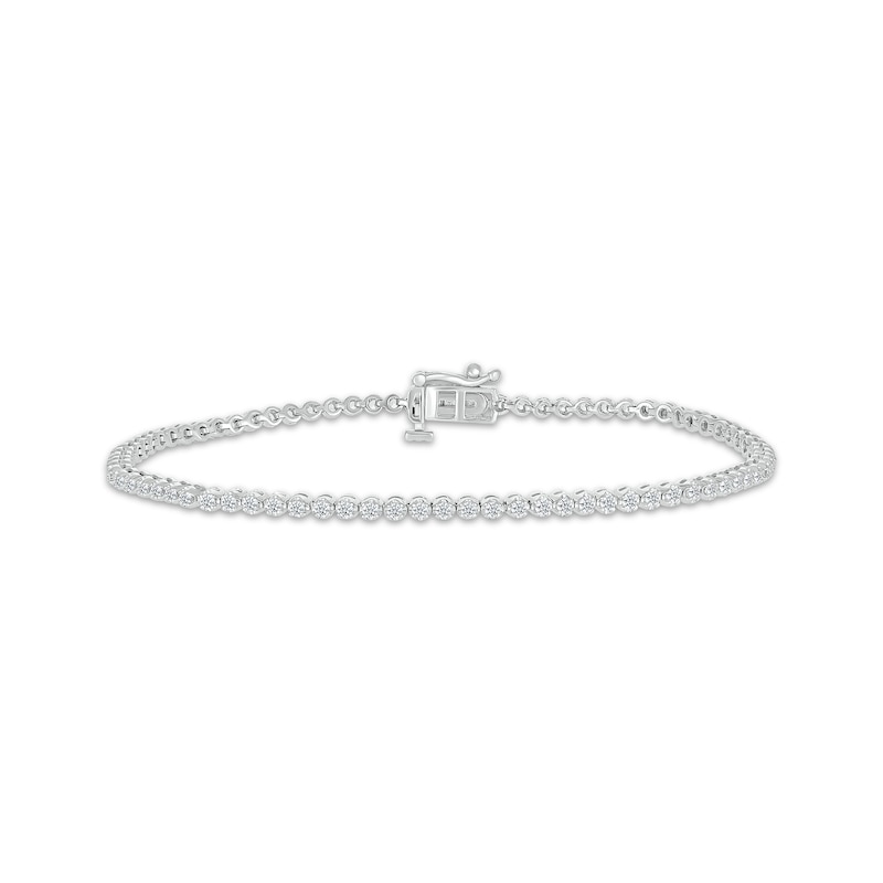 Lab-Created Diamonds by Tennis Bracelet 1 ct tw White Gold Plated 7"