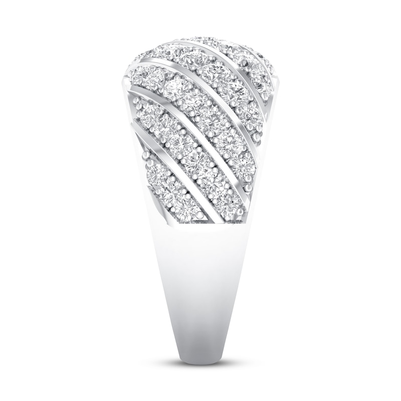 Diamond Anniversary Band 1 ct tw White Gold Plated