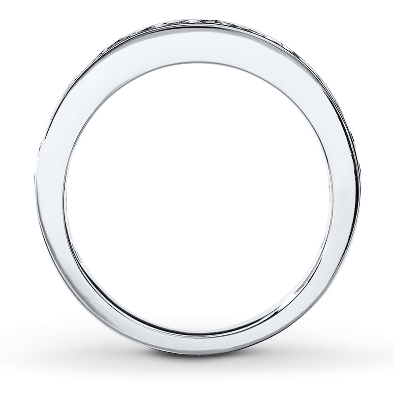 Diamond Ring 3/8 cttw Round-cut White Gold Plated