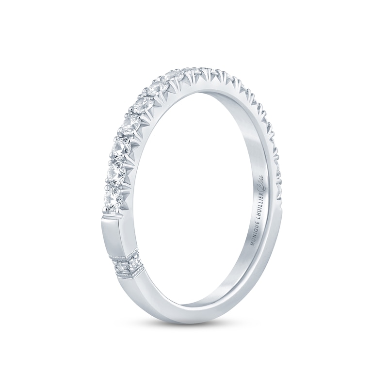 Monique Lhuillier Bliss Diamond Anniversary Band 1/2 ct tw Round-cut White Gold Plated