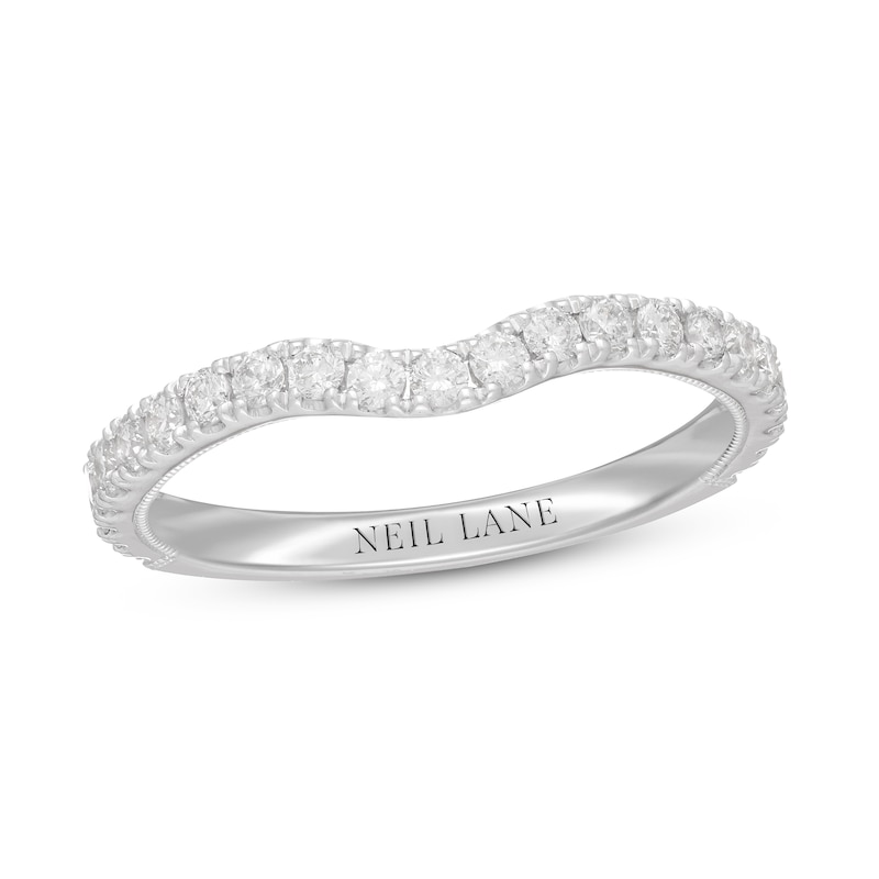 Neil Lane Diamond Wedding Band 1/2 ct tw Round-cut White Gold Plated