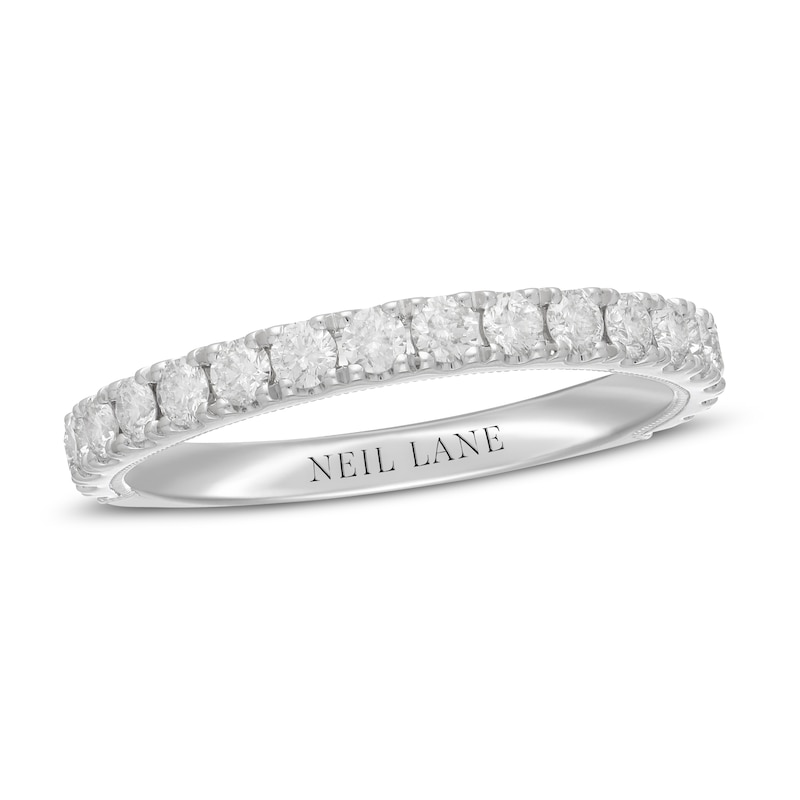 Neil Lane Diamond Wedding Band 5/8 ct tw Round-cut White Gold Plated
