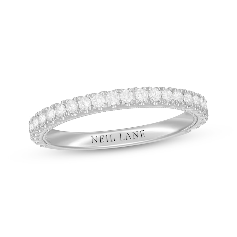 Neil Lane Diamond Wedding Band 3/8 ct tw Round-cut White Gold Plated