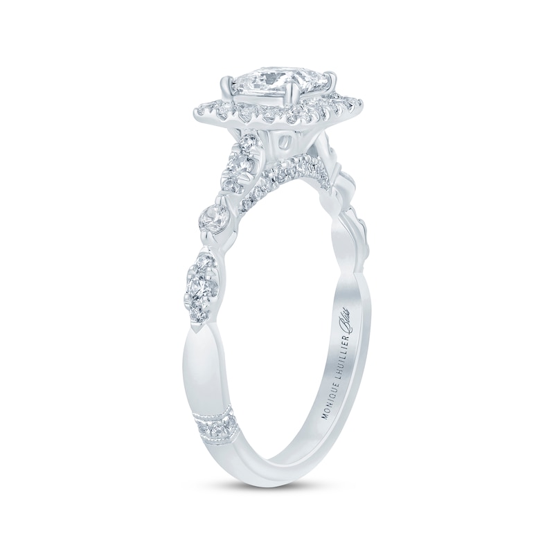 Monique Lhuillier Bliss Princess-Cut Diamond Engagement Ring 1 ct tw White Gold Plated