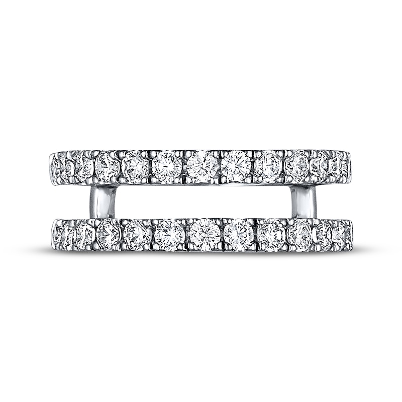 Diamond Enhancer Band 1 ct tw Round-cut White Gold Plated
